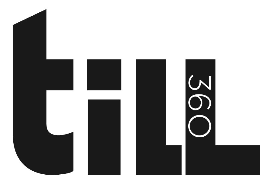 black and white logo of TILL360